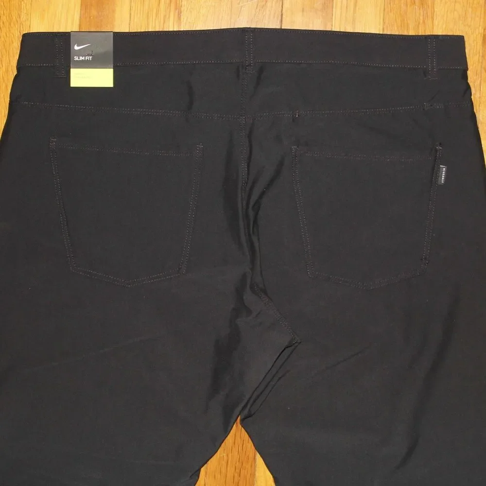 Nike Slim Fit Flex 6 Pocket Dri-Fit Golf Pants Mens 38x32 Black
